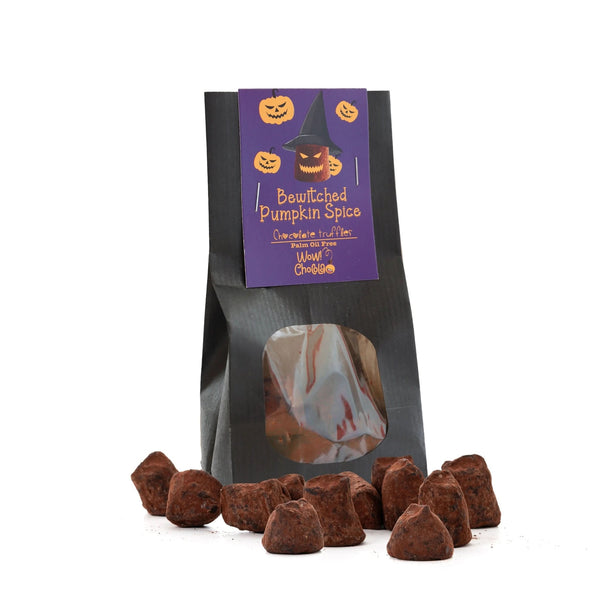 Betoverde Pompoen Specerijen - Halloween Chocolade Truffels - Biologisch afbreekbare zak 130g