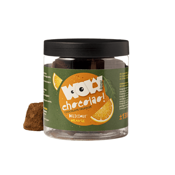 Gekonfijte Sinaasappelschil Chocoladetruffels Cadeaupot 130g | Citrus Chocolade