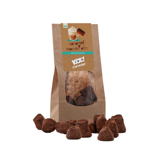 Caramel Macchiato Chocolate Truffles - Biodegradable bag 130g - WOW Chocolao!