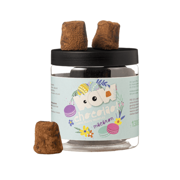 Trufas de chocolate de macaron - Pascua - Tarro de regalo 130g