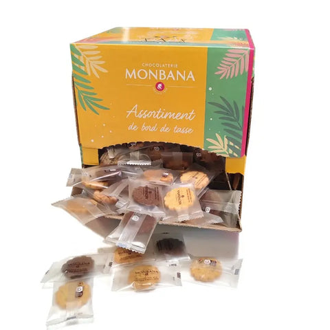 Monbana Cookies & Nougats - Single Packed coffee accompaniments - 200pcs - WOW Chocolao!
