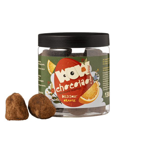 Trufas de chocolate de naranja - Pascua - Tarro de regalo 130g