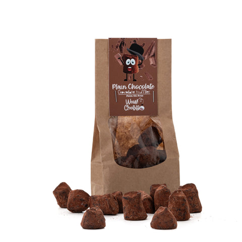 Plain Chocolate Truffles - Biodegradable bag 130g - WOW Chocolao!
