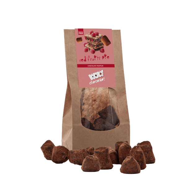 Pralinen Rote-Früchte-Kuchen mit Schokolade – Biologisch abbaubarer Beutel 130g