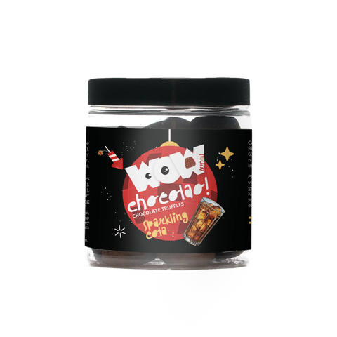Sparkling cola chocolate truffles - Gifting jar 130g - WOW Chocolao!