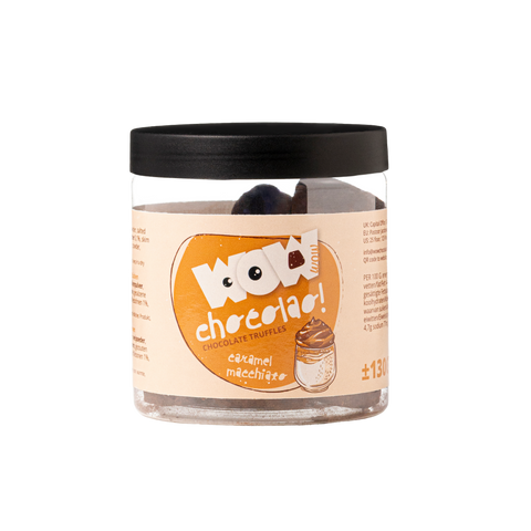 ترافلز الشوكولاتة بنكهة كراميل ماكياتو – برطمان هدايا 130 غ