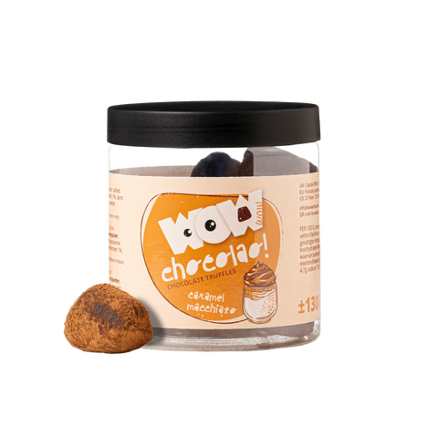 ترافلز الشوكولاتة بنكهة كراميل ماكياتو – برطمان هدايا 130 غ