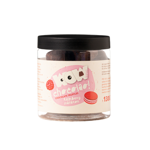 ترافل شوكولاتة ماكرون التوت – برطمان هدايا 130 غ