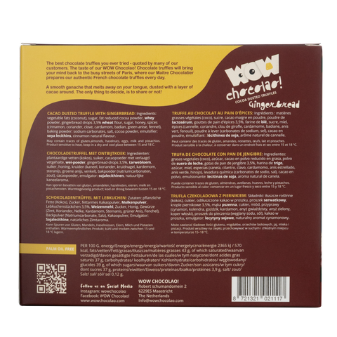 Gingerbread Chocolate Truffles XL Box 250g | Cozy Spiced Christmas Chocolate