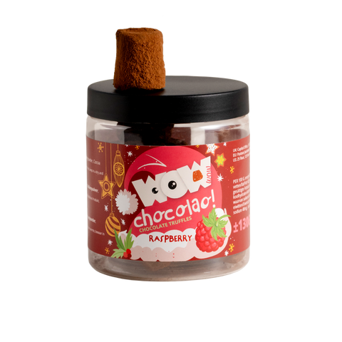 Raspberry Chocolate Truffles - Christmas Edition -  Gifting jar 130g