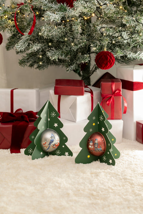 Weihnachtskugel „Nussknacker“ gefüllt mit knusprigen Trüffel-Pops 100g