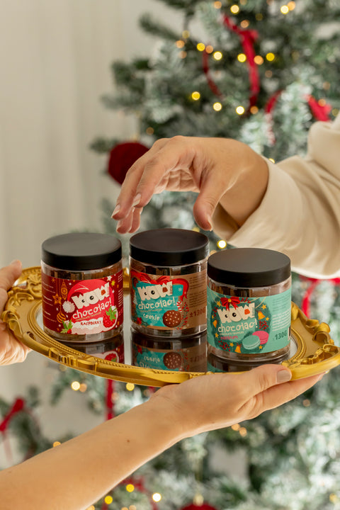 Schlichte Schokoladentrüffel - Weihnachtsedition - Geschenkglas 130g