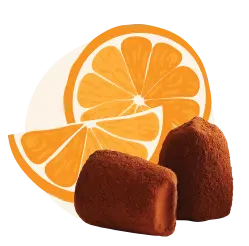 ¡Naranja Confitada - a granel - Trufas de Chocolate - WOW Chocolao!