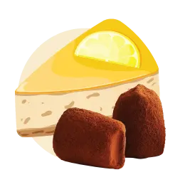 ¡Tarta de queso y limón - a granel- Trufas de chocolate - WOW Chocolao!