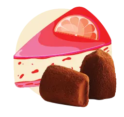 Rode vruchten taart - bulk - Chocolade Truffels - WOW Chocolao!