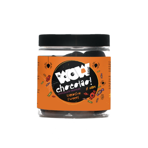 Explosief snoepgoed - Halloween Editie - Chocolade Truffels - 130g pot - WOW Chocolao!