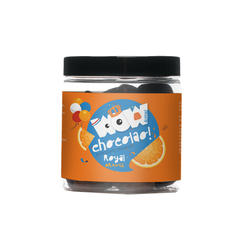 Royal Orange - Dutch King's day edition - 130g gifting jar - WOW Chocolao!