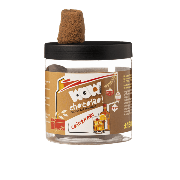 Cointreau Juletrøfler Gavekrukke 130g | Appelsinlikør Sjokolade