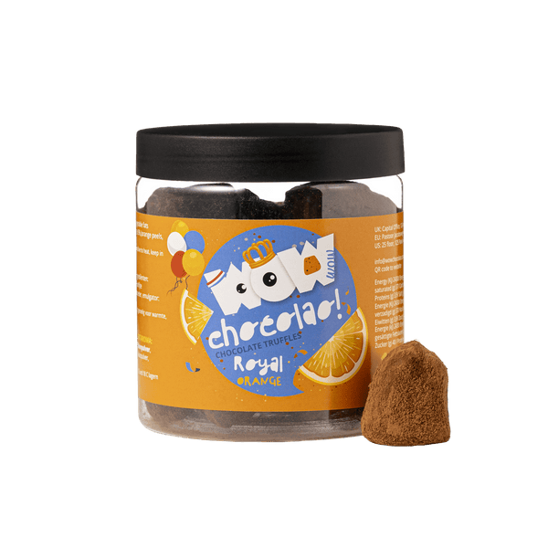 Confit Orange Kings Day Trøffelgavekrukke 130g | Royal Orange Sjokolade