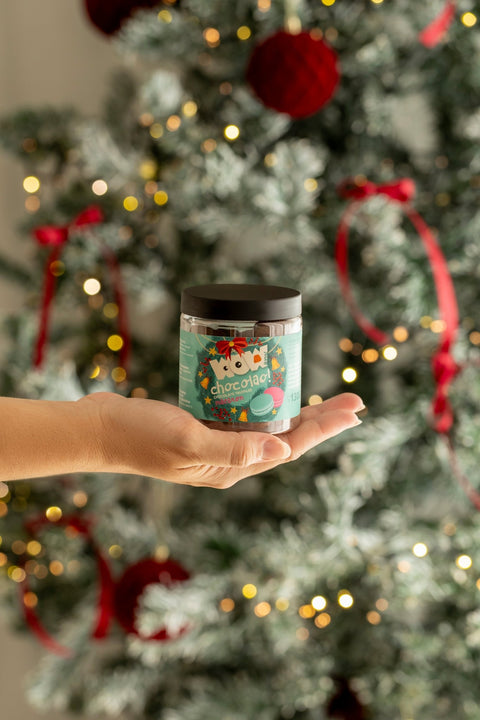 Macaron Chocolate Truffles - Christmas Edition - Gifting jar 130g - WOW Chocolao!
