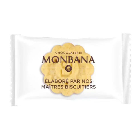 Single packed cookies & nougat - Monbana - Dispenser box / 660g - 200pcs - WOW Chocolao!