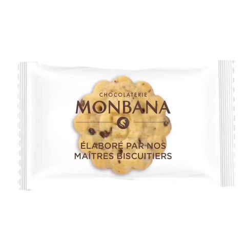 Single packed cookies & nougat - Monbana - Dispenser box / 660g - 200pcs - WOW Chocolao!