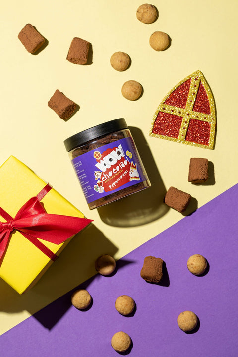 Pepernoten Chocolate Truffles Gift Jar 130g | Sinterklaas Chocolate - WOW Chocolao!