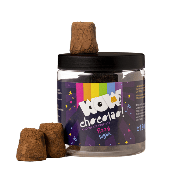 Trufas de chocolate con caramelos explosivos - Mes del orgullo - Tarro de regalo 130g