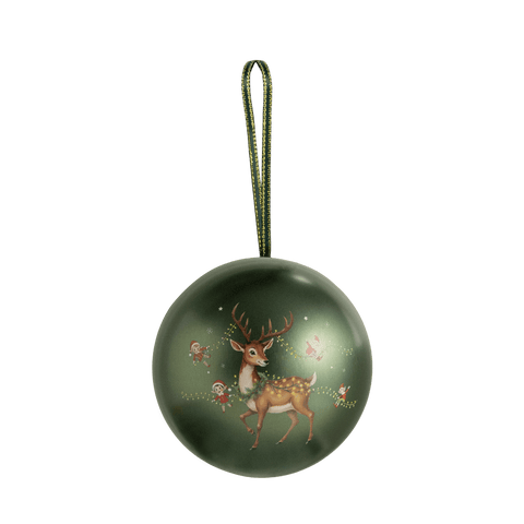 Reindeer &amp; Elves Christmas Bauble Filled with Crunchy Truffle Pops - WOW Chocolao!