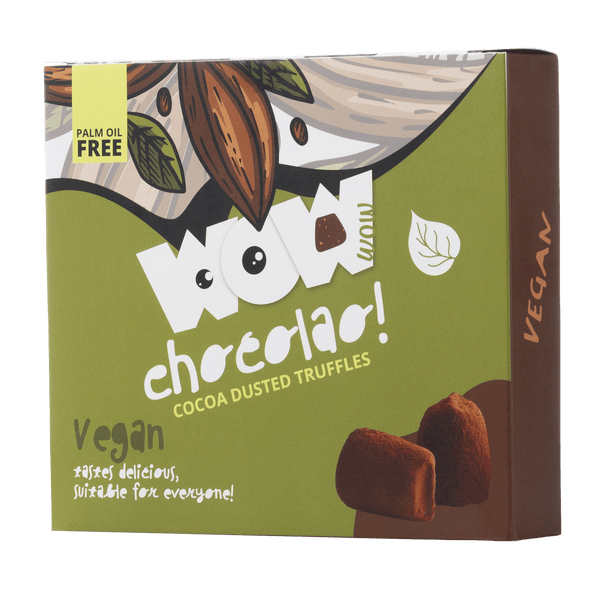Veganās šokolādes trifeles XL kastē 250g | Laktozes nesaturoša luksusa šokolāde